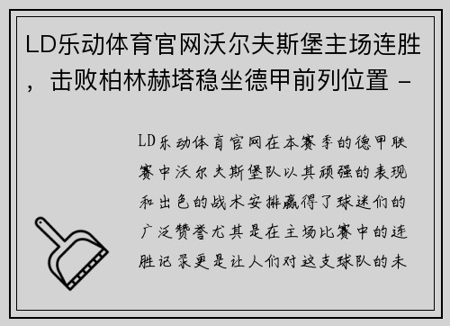 LD乐动体育官网沃尔夫斯堡主场连胜，击败柏林赫塔稳坐德甲前列位置 - 副本